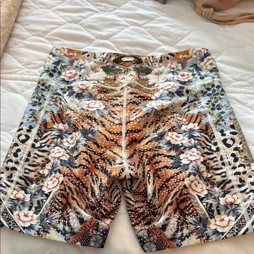 Camilla Floral and Animal Print bike Shorts - Picture 3 of 4